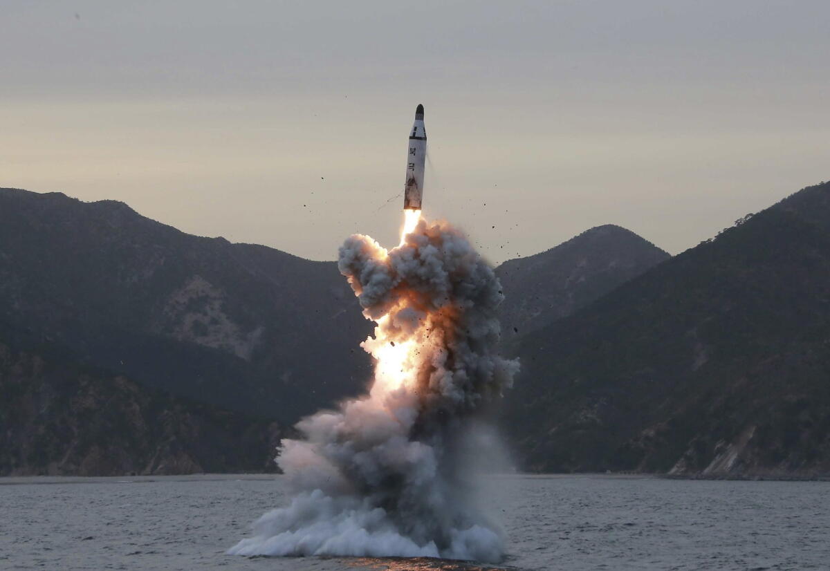 North Korea tests underwater-launched missiles