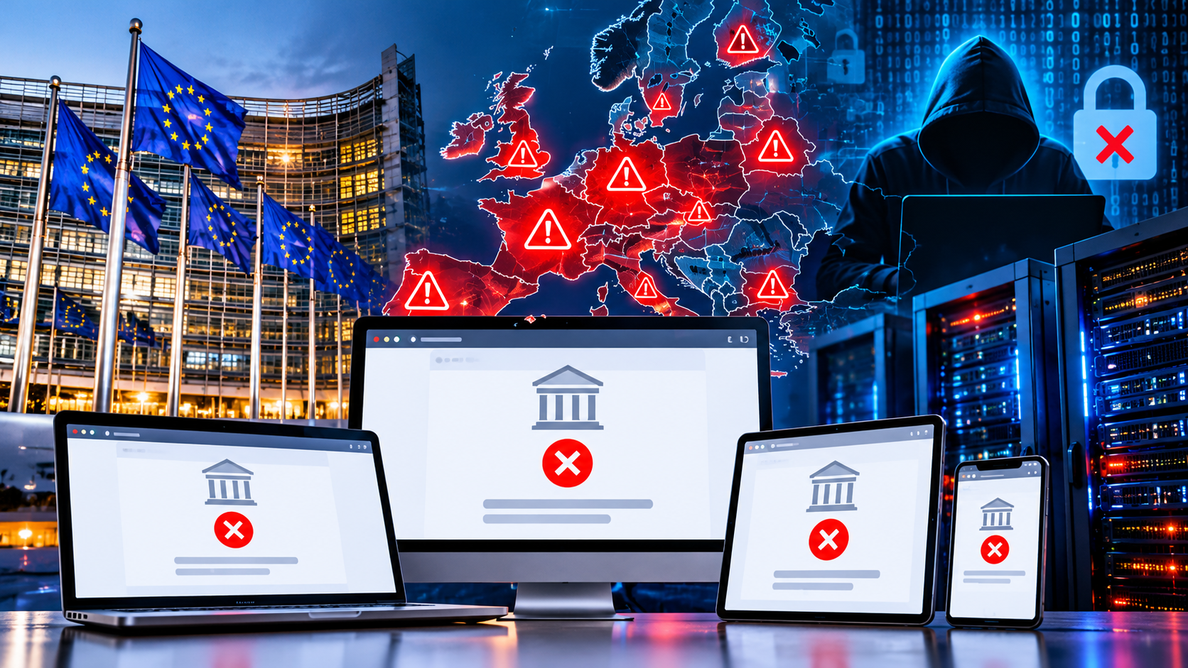 Government websites go offline across Europe