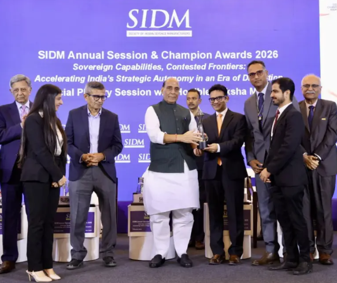 Adani Defence & Aerospace wins SIDM Champion Award 2026