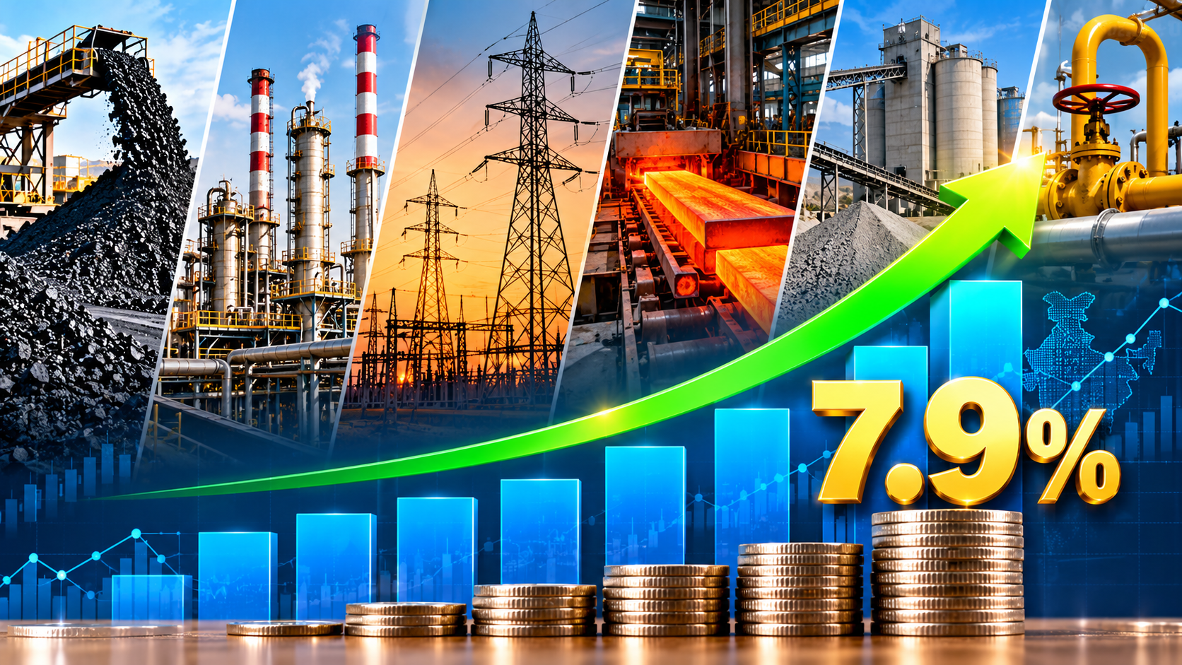 Core sector growth accelerates to 7.9%