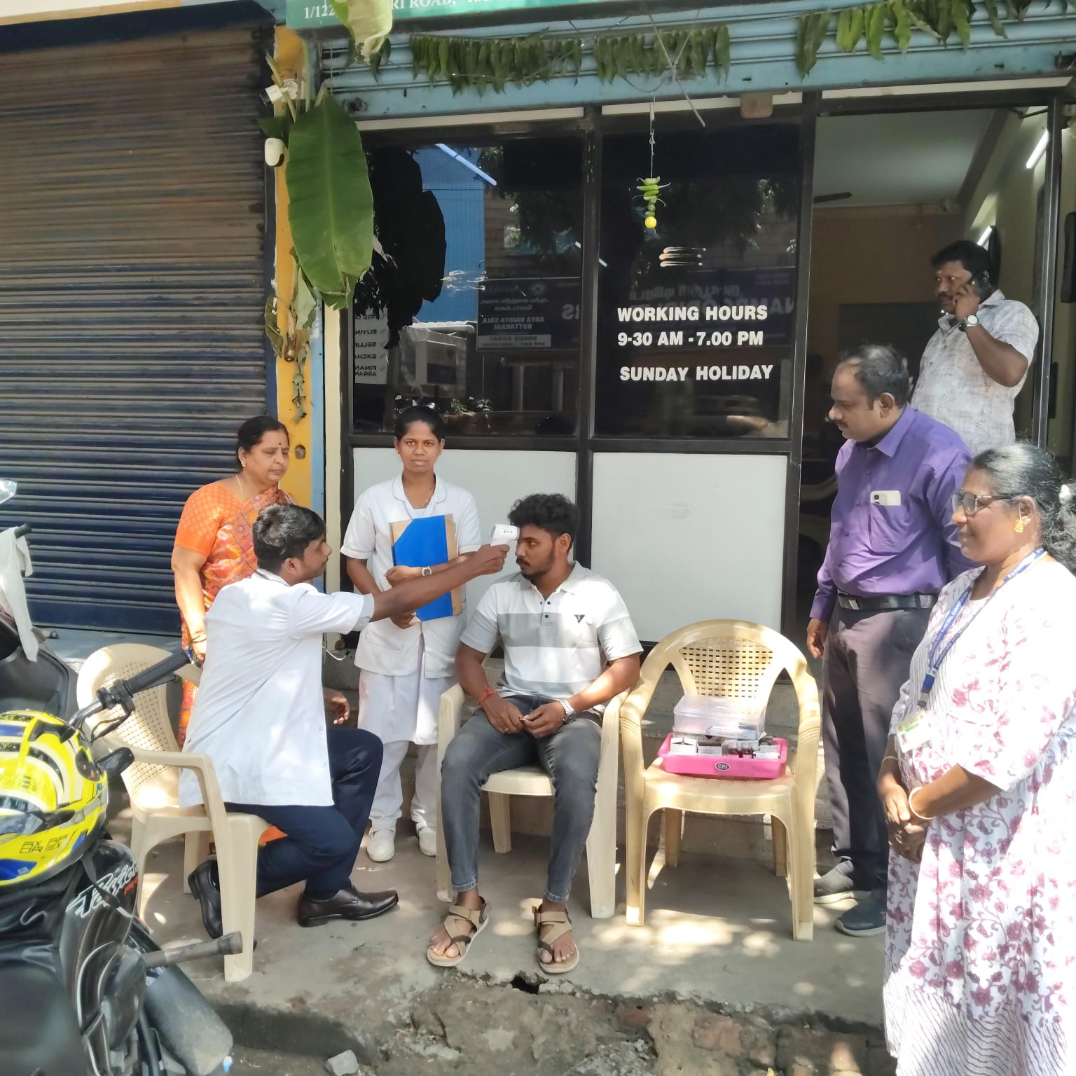 Coimbatore Corporation inspects medical camp in Ram Nagar