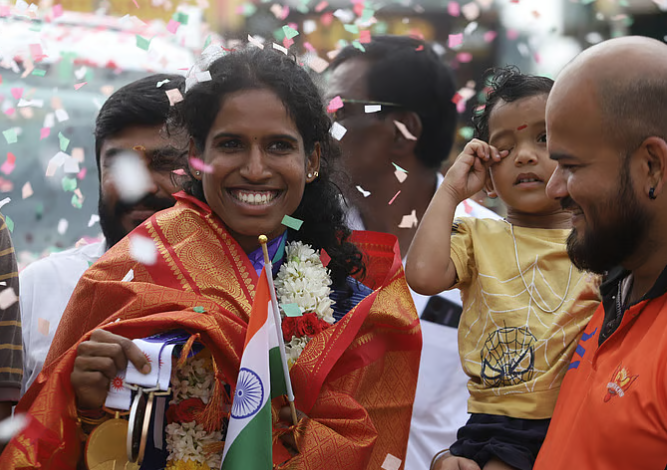 Minister congratulates athlete Ramaraj