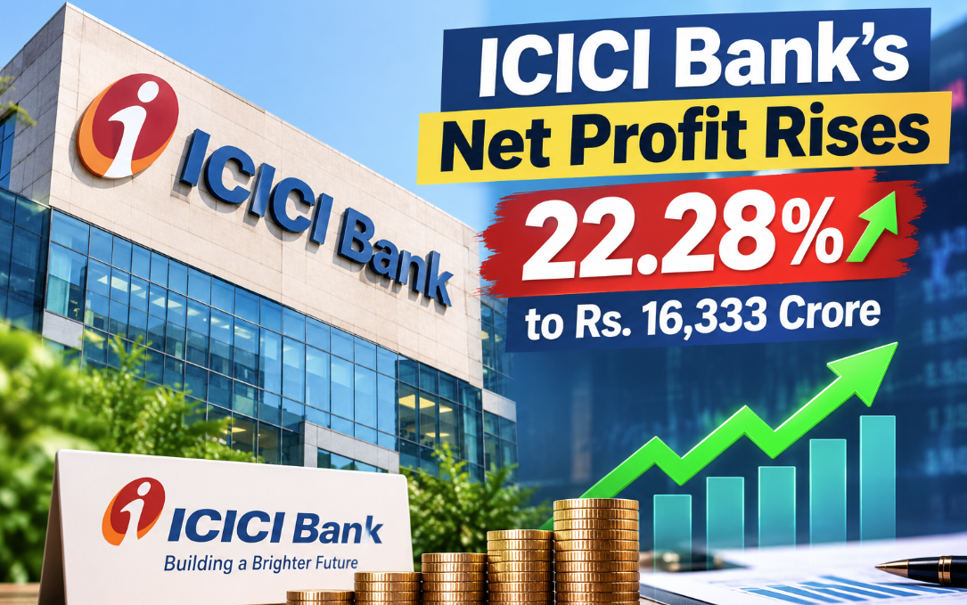 22.28 சதவீதம் அதிகரிப்பு: ஐசிஐசிஐ வங்கி லாபம் ரூ.16,333 கோடி
