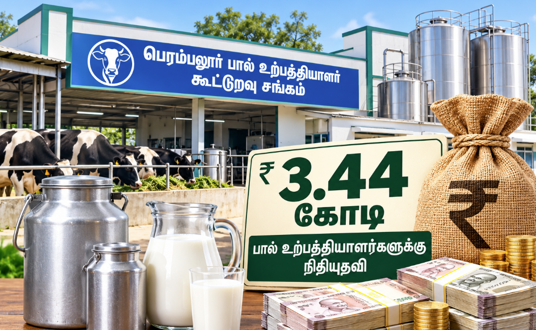குஷியில் பால் உற்பத்தியாளர்கள்: ரூ.3.44 கோடியில் நலத்திட்ட உதவிகள்