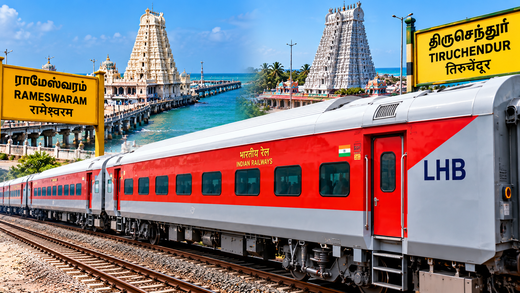 LHB பெட்டிகளாக மாறும் ராமேஸ்வரம், திருசெந்தூர் ரயில்கள்