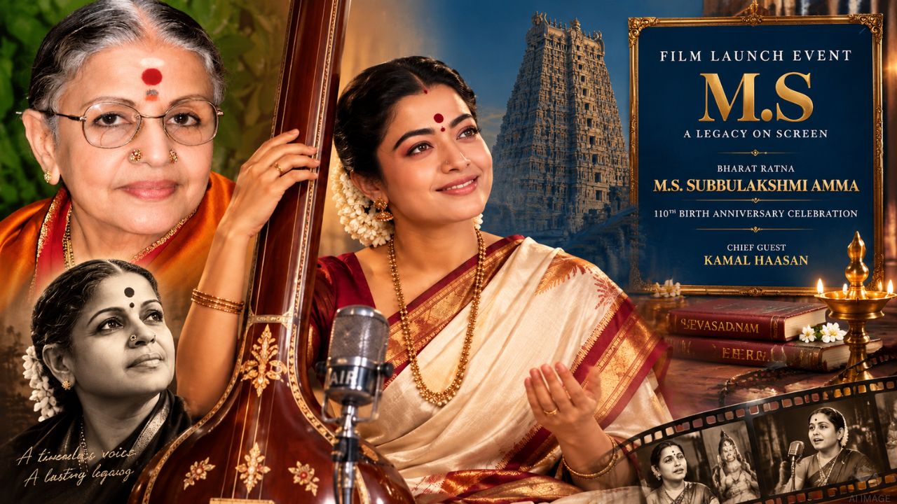 இசை அரசியின் வாழ்க்கையில் ராஷ்மிகா... பிரம்மாண்ட பயோபிக் அறிவிப்பு!