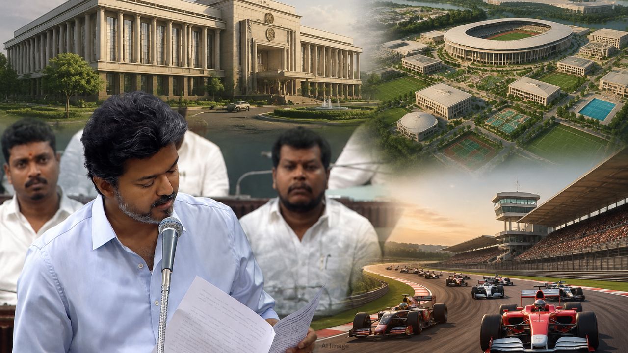 புதிய தலைமை செயலகம் TO ஒலிம்பிக் நகரம்.. 110- விதியின்கீழ் விஜய் அதிரடி அறிவிப்பு!