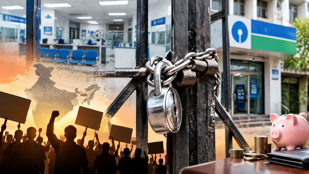 BANK STRIKE : வாடிக்கையாளர்களே உஷார்! நாடு முழுவதும் வங்கி ஊழியர்கள் வேலைநிறுத்தம் !