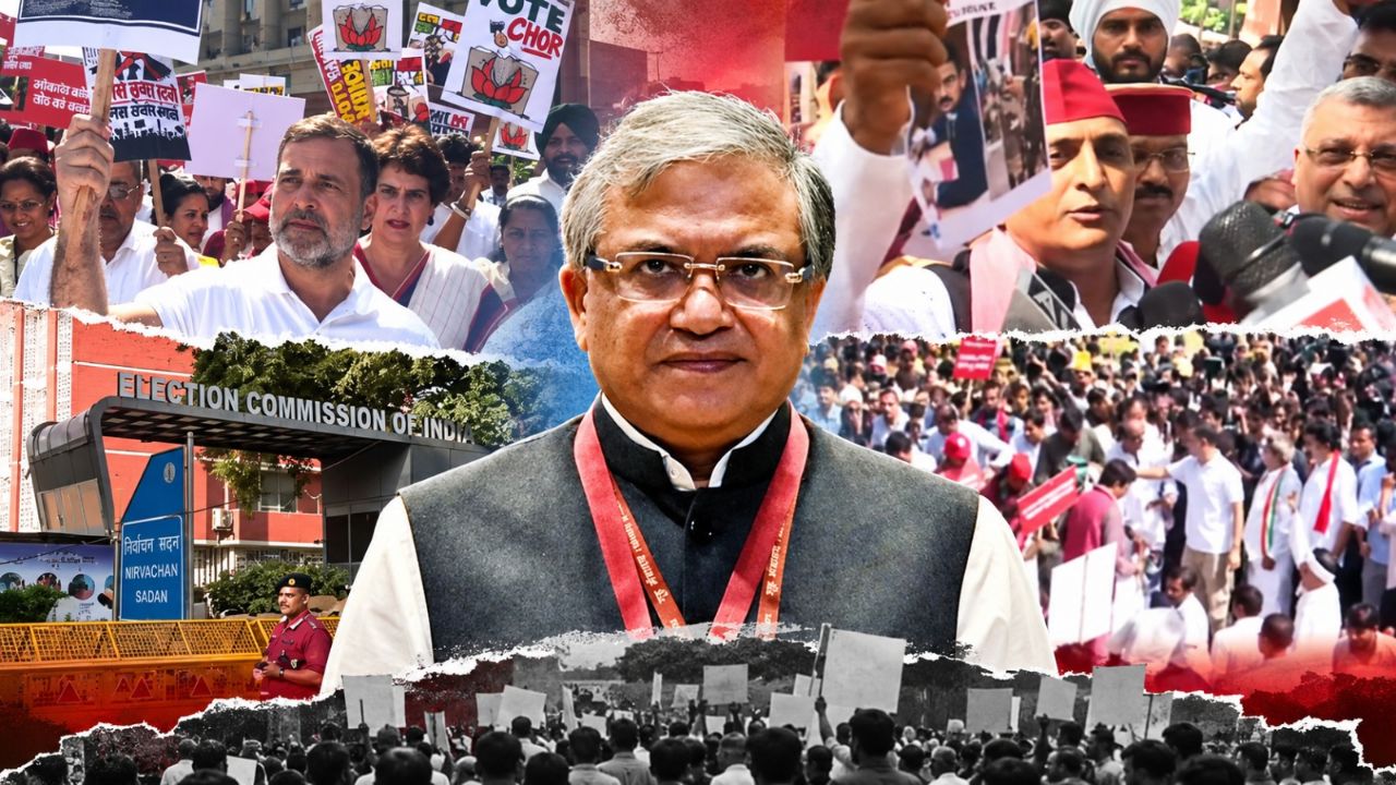 ஞானேஷ் குமாருக்கு எதிராக வெடித்த போராட்டம்...களத்தில் குதித்த இந்திய கூட்டணி!