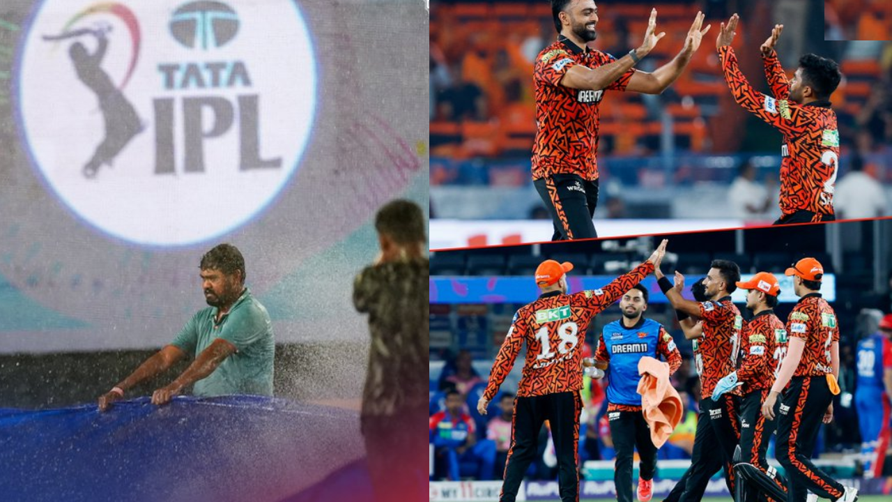 DC vs SRH Match Update : மழையால் போட்டி ரத்து.. ப்ளே ஆஃப் வாய்ப்பை இழந்த SRH!