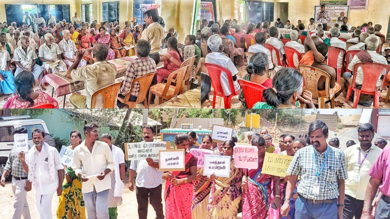 சிவகங்கை மாவட்டத்தில் பல்வேறு கிராமங்களில் வேளாண் வளர்ச்சிக்கான பிரச்சார இயக்கம்!