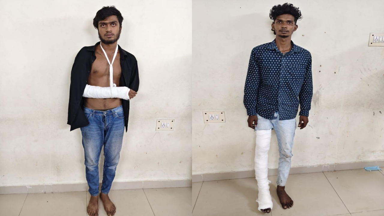   வீடு புகுந்து கல்லூரி மாணவர்களை வெட்டிய 2 பேருக்கு மாவுக்கட்டு