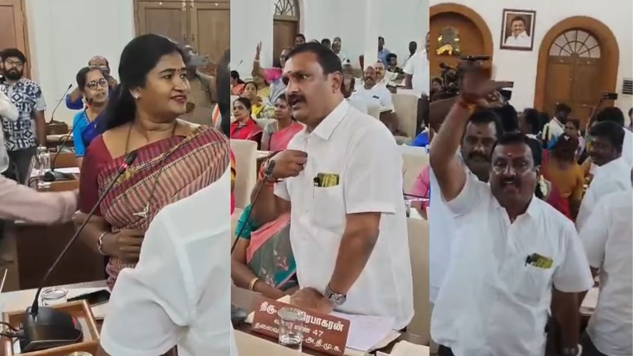 கோவை மாமன்றக் கூட்டத்தில் பரபரப்பு.. திமுக - அதிமுக கவுன்சிலர்களிடையே வாக்குவாதம்!