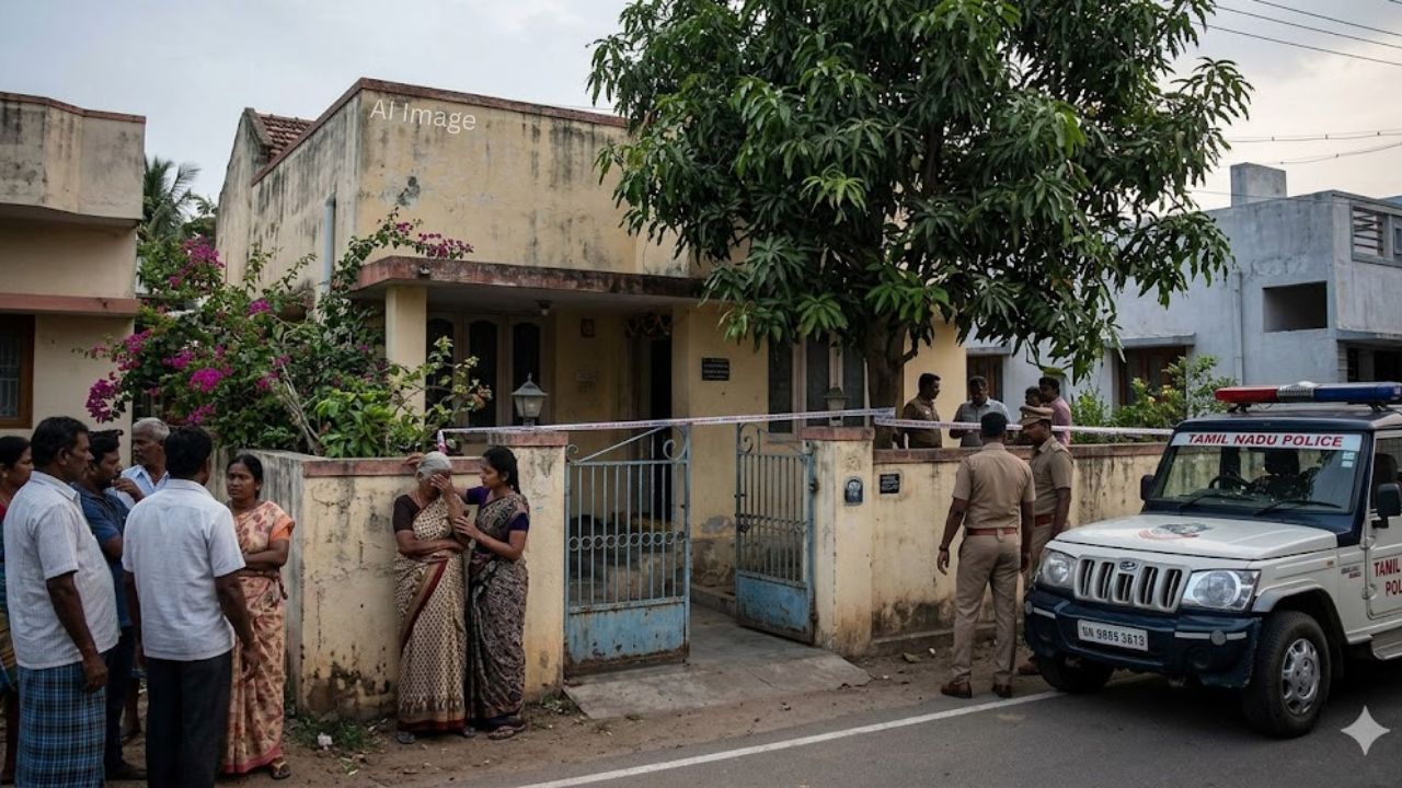 சென்னை அருகே பயங்கரம்.. வீட்டில் தனியாக இருந்த மூதாட்டி கொடூர கொலை!