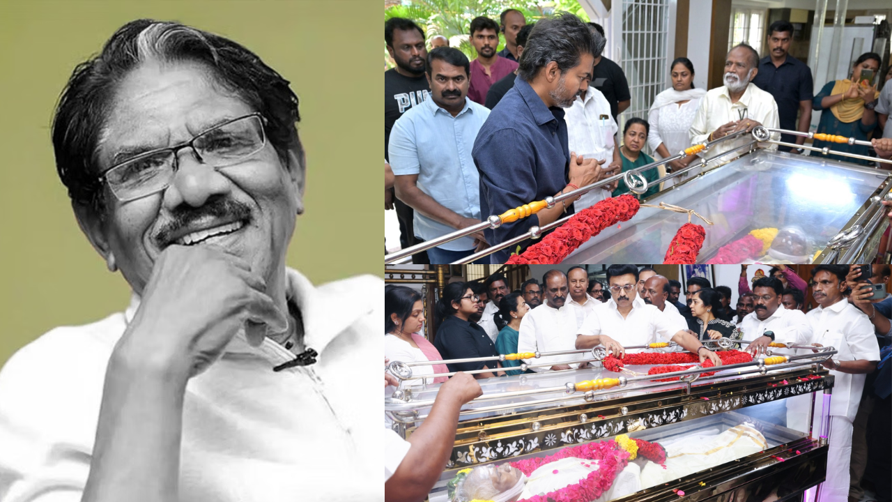 இயக்குனர் இமயம் பாரதிராஜா மறைவு...  அரசியல் தலைவர்கள் திரைத்துறையினர் அஞ்சலி!