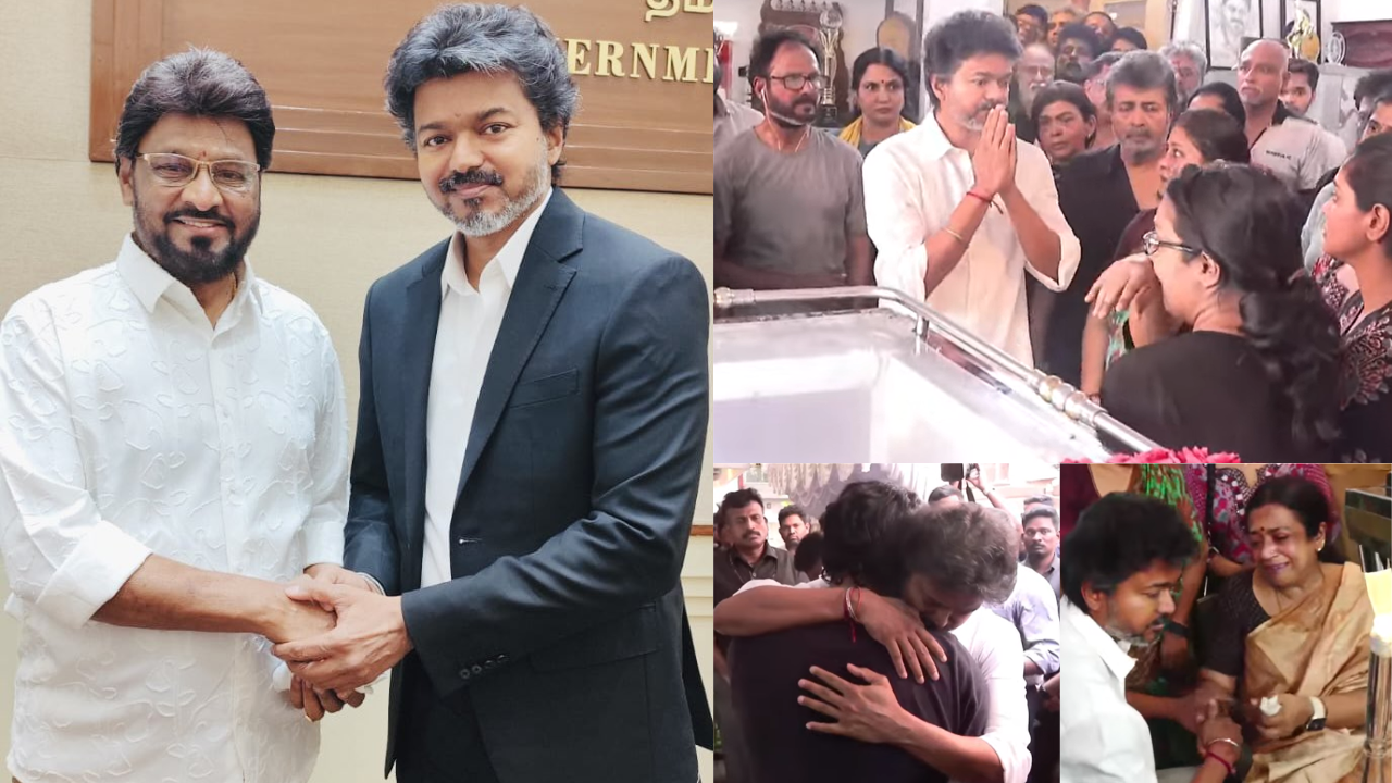 பாக்யராஜுக்கு அரசு மரியாதை... குடும்பத்தினருக்கு ஆறுதல் கூறிய முதல்வர் விஜய்! 