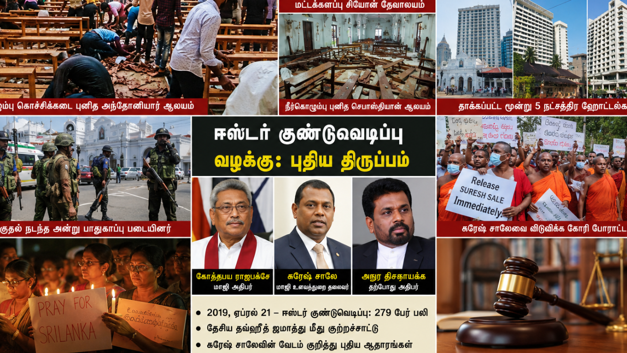 ஈஸ்டர் குண்டுவெடிப்பு வழக்கில் ராஜபக்சேவுக்கு நெருக்கடி... இலங்கையில் மீண்டும் பரபரப்பு!