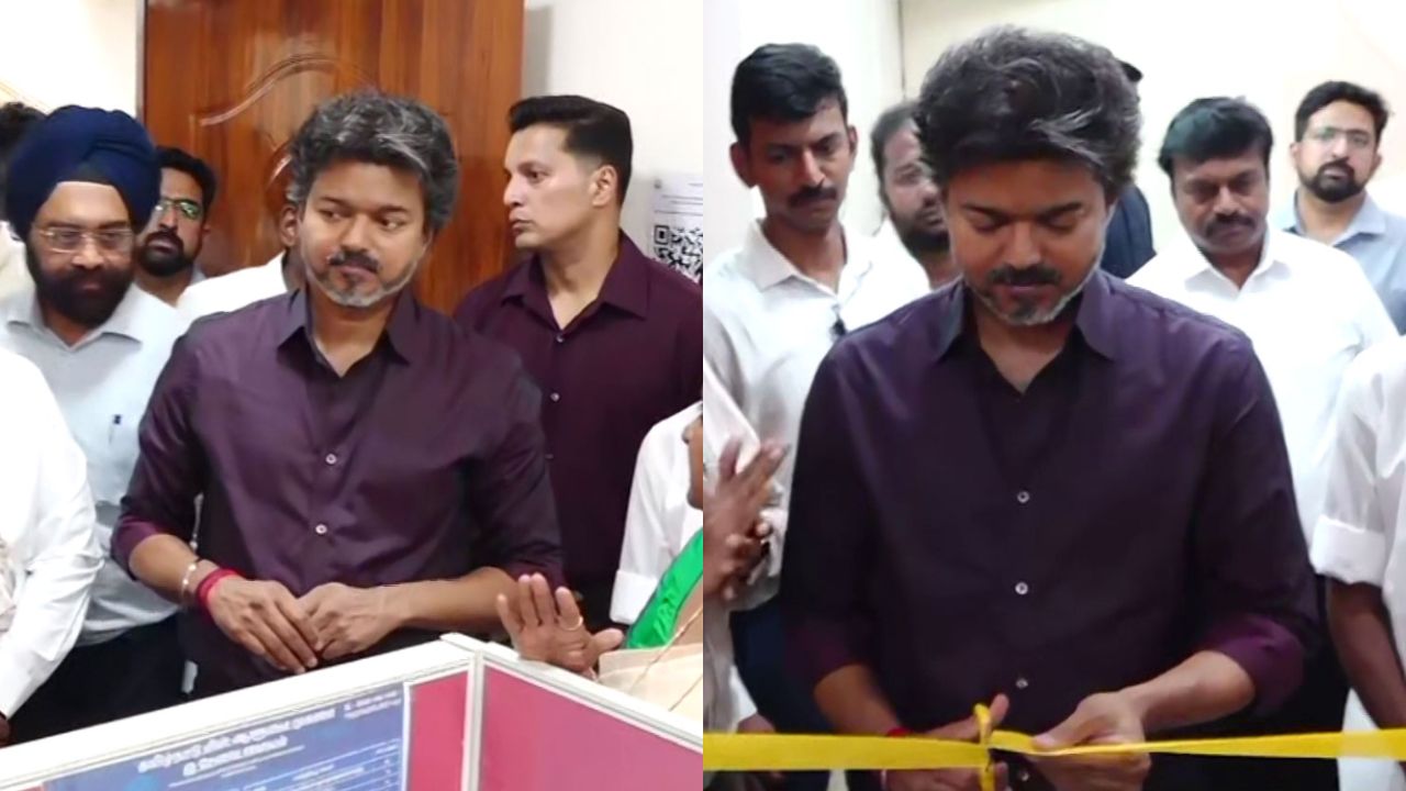 பெரம்பூரில் எம்.எல்.ஏ. அலுவலகம் திறப்பு: முதல்வராக விஜய் பங்கேற்ற முதல் தொகுதி நிகழ்வு!
