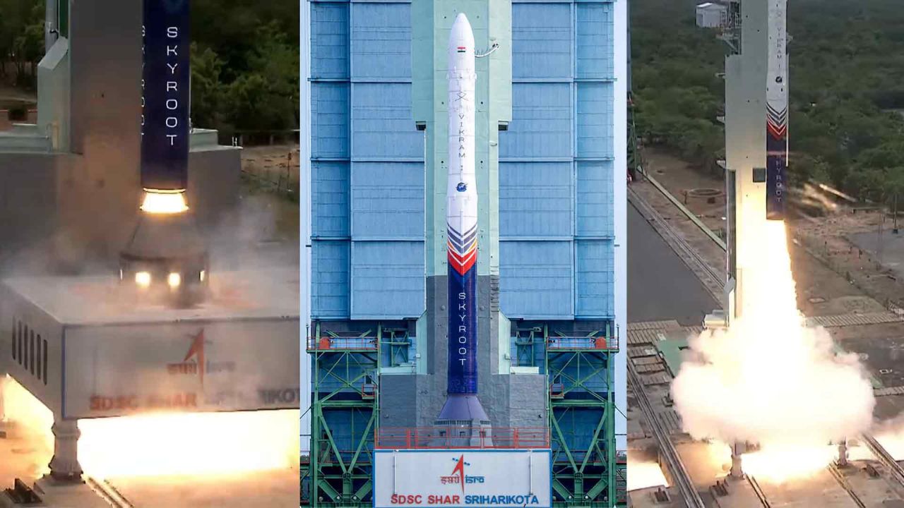 இந்தியாவின் முதல் தனியார் ராக்கெட்..  'விக்ரம்-1' வெற்றிகரமாக விண்ணில் பாய்ந்தது!