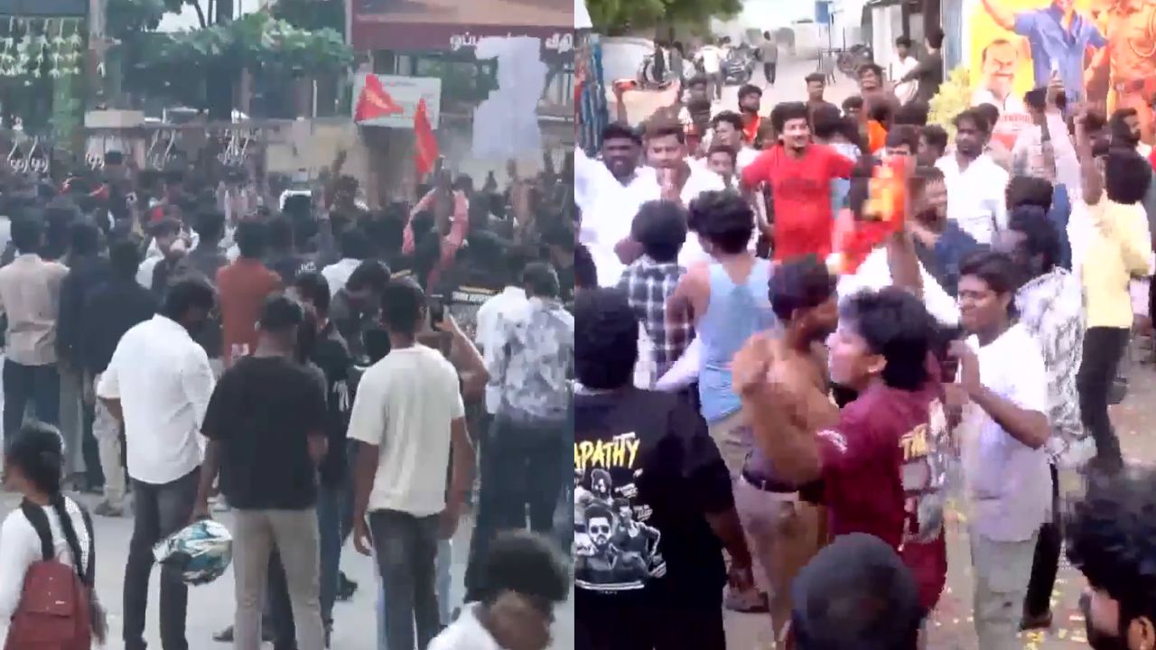 'ஜனநாயகன்' ரிலீஸ்: களைகட்டும் திரையரங்குகள்.. ரசிகர்கள் உற்சாக கொண்டாட்டம்!