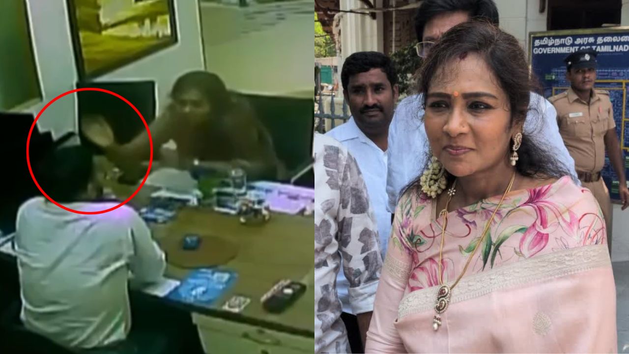 வங்கி மேலாளருக்கு பளார்.. மு.க.அழகிரி மகள் மீது வழக்குப்பதிவு!