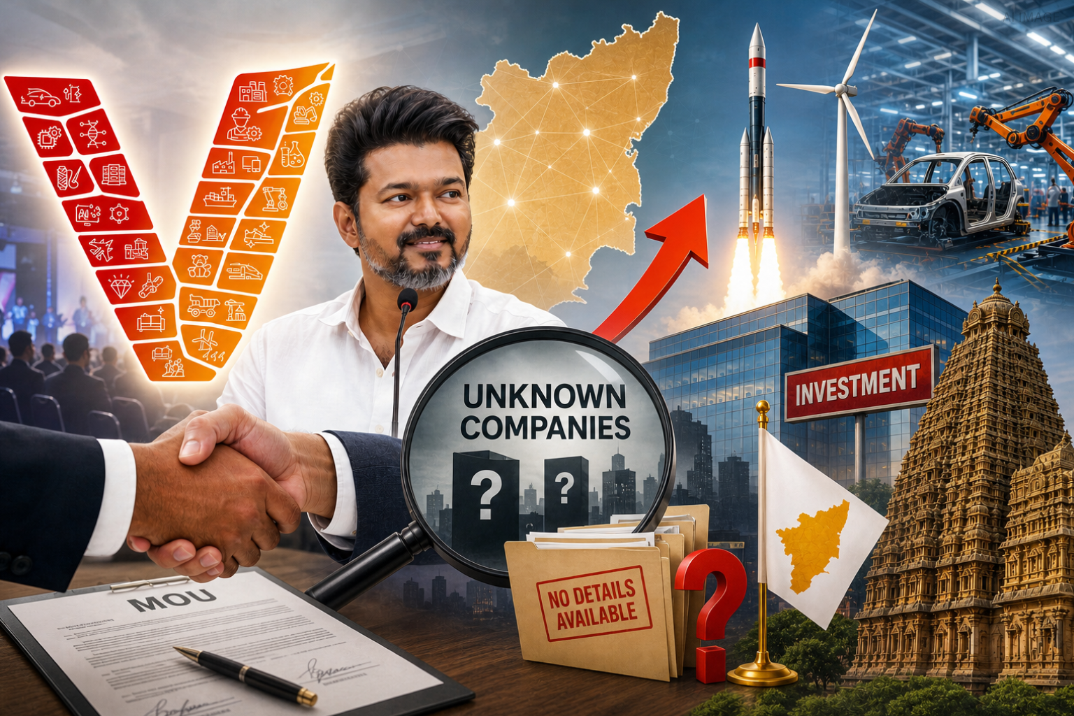 வெற்றிTN முதலீட்டாளர்கள் மாநாடு: அட்ரெஸ்ஸே இல்லாத கம்பெனிகளிடம் ஒப்பந்தமா?