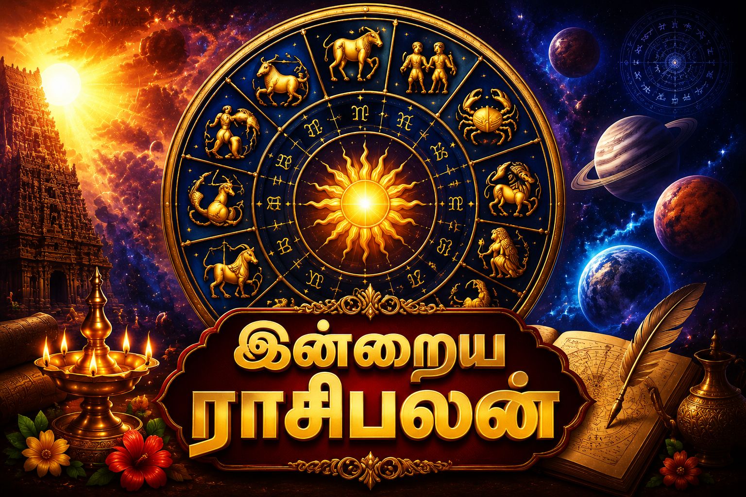 இன்று உங்கள் ராசிக்கு எப்படி? பணம், தொழில், குடும்ப பலன்கள்
