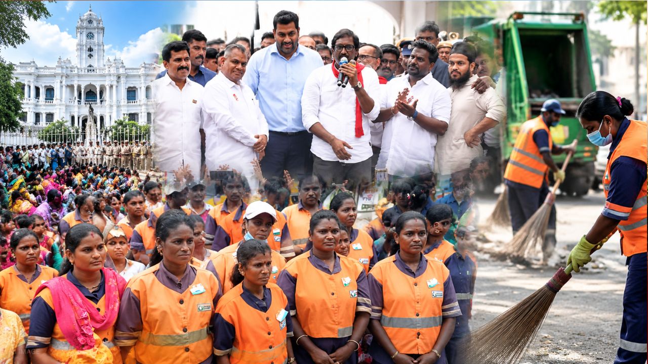 தூய்மை பணியாளர்களின் 15 நாள் போராட்டம்... களத்தில் அமைச்சர்கள்!