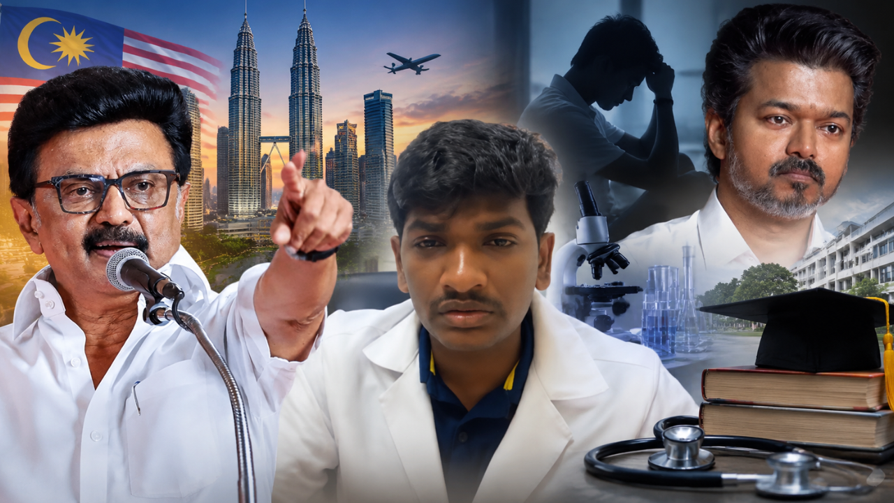 மாணவர் பாரதிதாசன் கண்ணீர் வீடியோ எதிரொலி... தவெக அரசுக்கு ஸ்டாலின் கண்டனம்! மாணவர் பாரதிதாசன் கண்ணீர் வீடியோ எதிரொலி... தவெக அரசுக்கு ஸ்டாலின் கண்டனம்!