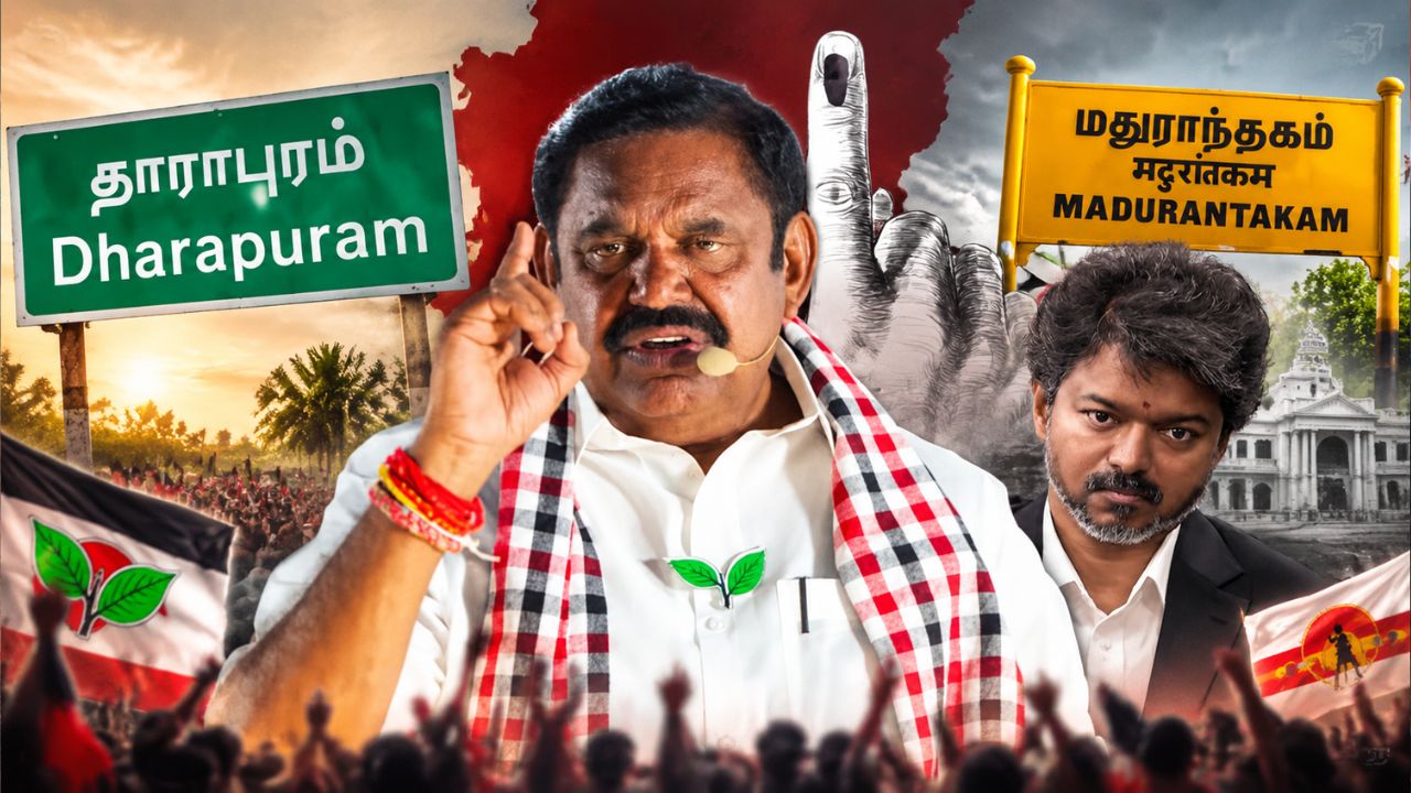இடைத்தேர்தல் : வெள்ளிக்கிழமை சாஸ்திரம் முதல் மனைவி வரை ! விஜயை விளாசிய எடப்பாடி !