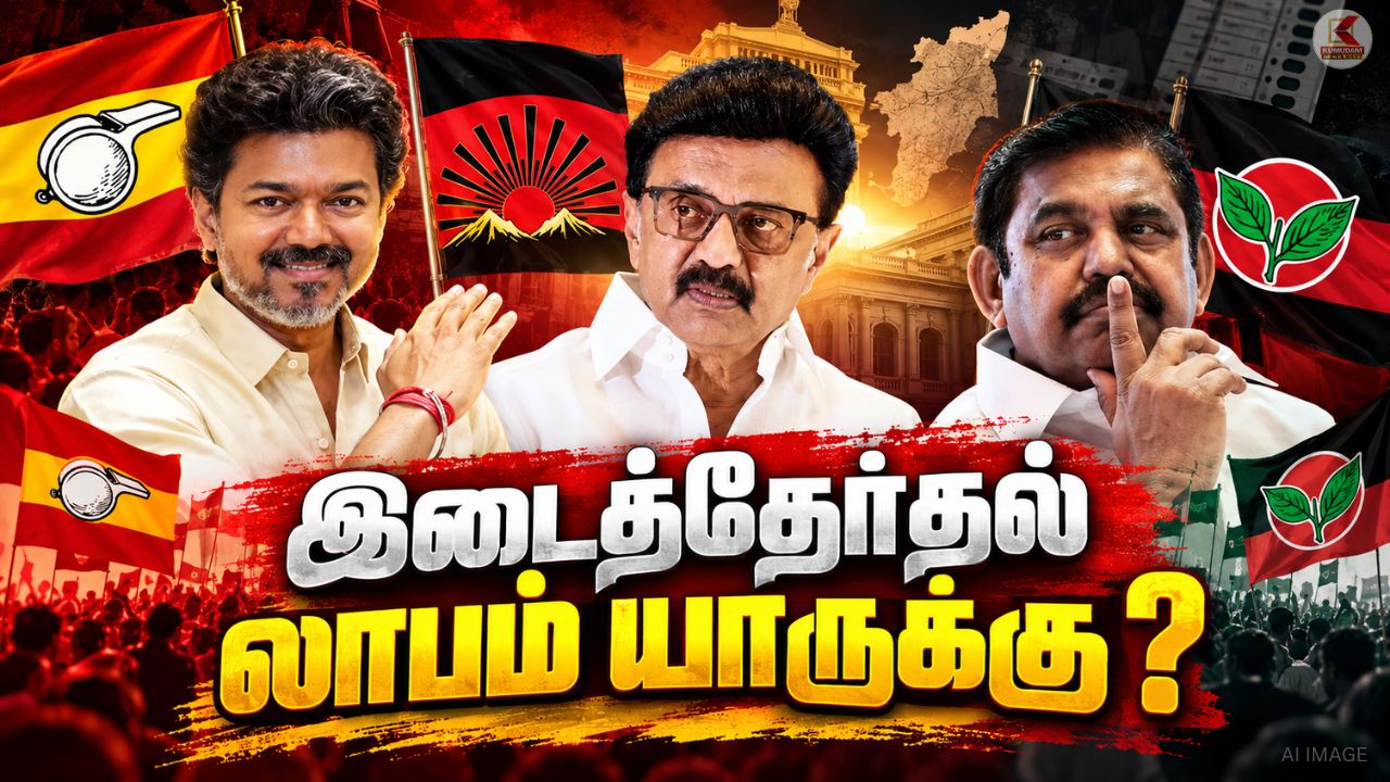 விஜய்யின் வெற்றி… திமுகவின் வியூகம்… அதிமுகவின் வீழ்ச்சி? இடைத்தேர்தல் மாற்றிய பாதை !