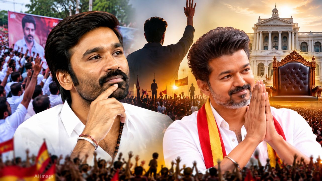 தனுஷின் அரசியல் ENTRY.. எல்லாருக்கும் விஜய்யை தான் INSPIRATION.. மெச்சிக் கொள்ளும் தவெகவினர்! தனுஷின் அரசியல் ENTRY.. எல்லாருக்கும் விஜய்யை தான் INSPIRATION.. மெச்சிக் கொள்ளும் தவெகவினர்!