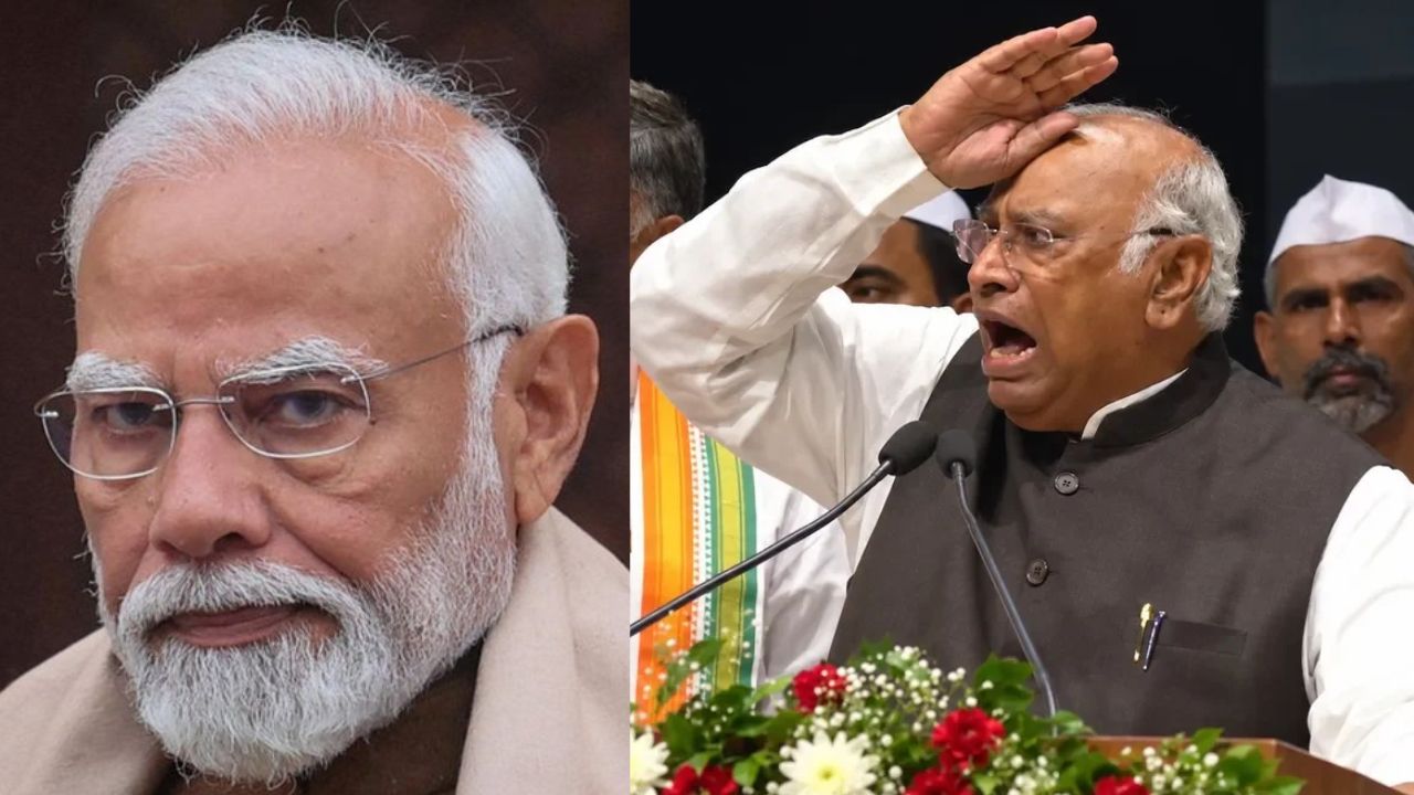 மோடியின் தந்தை குறித்து கார்கே பேசியது என்ன? கொந்தளித்த பாஜக...நாடு முழுவதும் போராட்டம்!