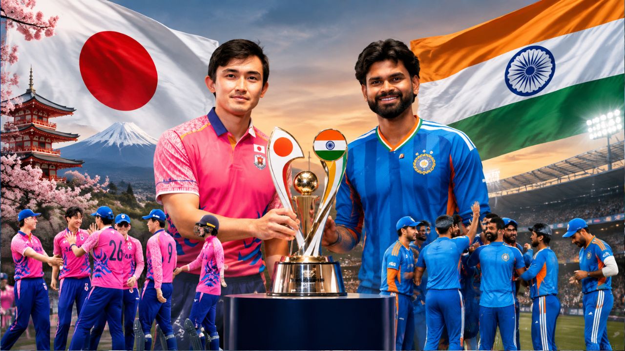 கிரிக்கெட் வரலாற்றில் முதல் சந்திப்பு! டி20 போட்டியில் ஜப்பானுடன் மோதும் இந்தியா !