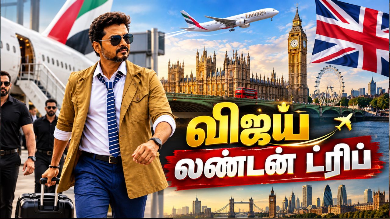 விஜயின் முதல் வெளிநாட்டு பயணம்.. லண்டனுக்கு இப்படியா செல்வார்?