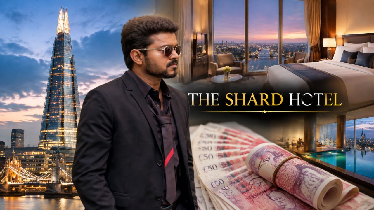 விஜய் தங்கும் லண்டன் ஹோட்டல்... வாடகையை கேட்டால் தலைசுற்றும்!