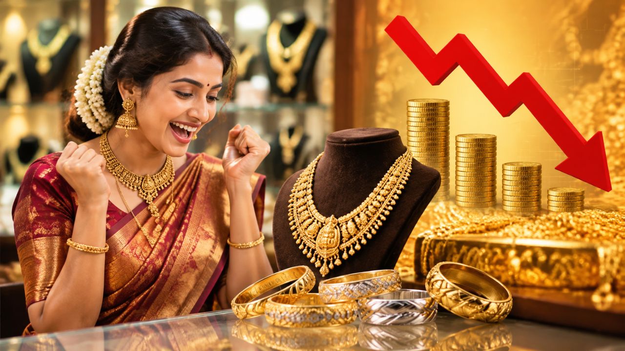 நகைப்பிரியர்களுக்கு குட் நியூஸ்... மீண்டும் அதிரடியாய் சரிந்த தங்கம் விலை !