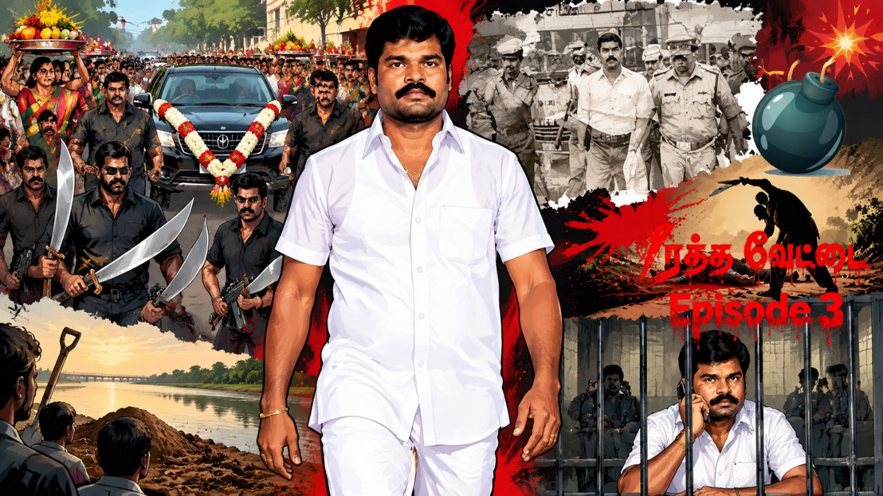 RATHAVETTAI EPISODE 3 : அரிவாள், துப்பாக்கி, கேங் வார் ! மணல்மேடு சங்கரின் மறுபக்கம்! RATHAVETTAI EPISODE 3 : அரிவாள், துப்பாக்கி, கேங் வார் ! மணல்மேடு சங்கரின் மறுபக்கம்!