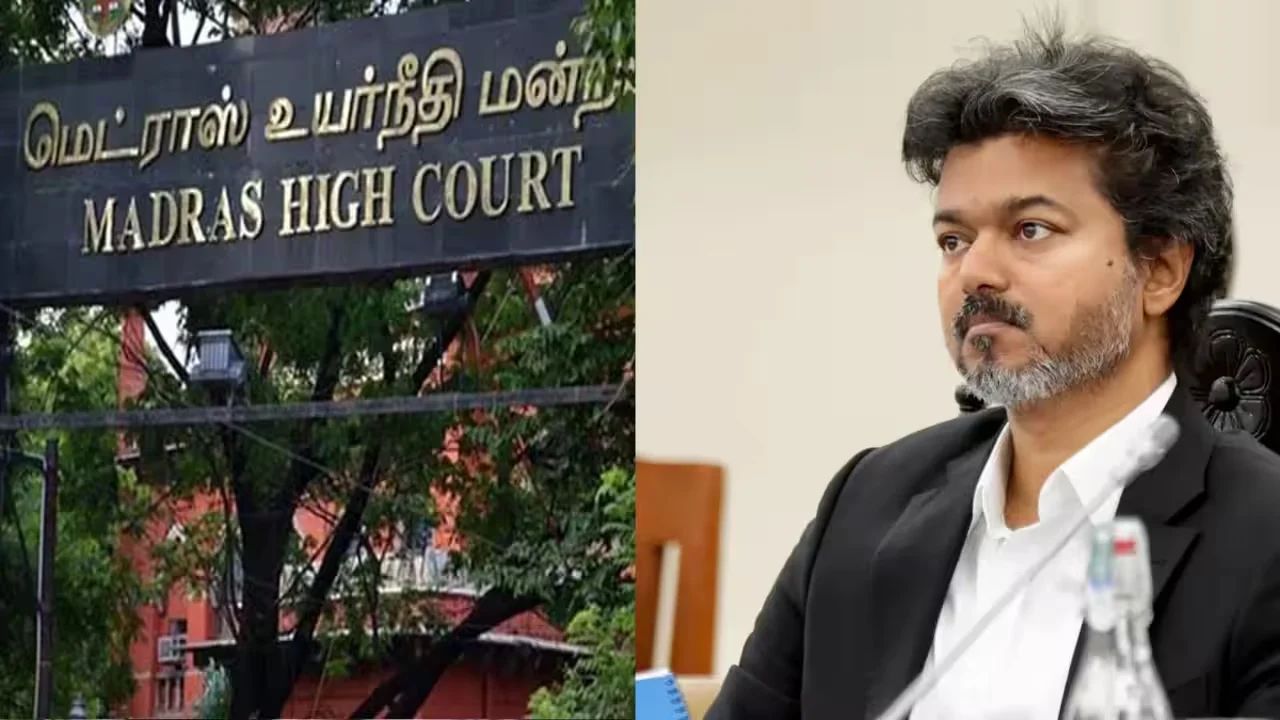 முதல்வர் விஜய்க்கு எதிரான தேர்தல் வழக்கு.. சென்னை உயர் நீதிமன்றம் சரமாரி கேள்வி! முதல்வர் விஜய்க்கு எதிரான தேர்தல் வழக்கு.. சென்னை உயர் நீதிமன்றம் சரமாரி கேள்வி!
