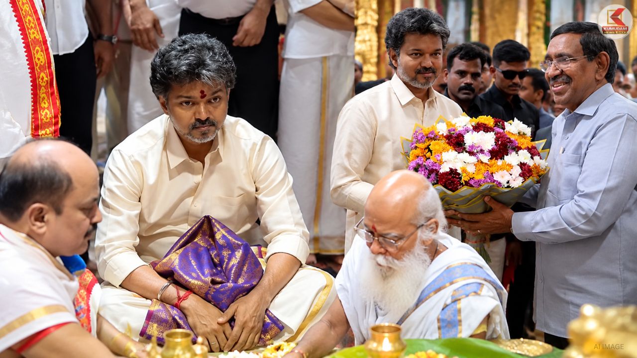 ஆந்திராவில் அடியெடுத்து வைத்த CM விஜய் ! அம்மன் கோவில் முதல் முக்கிய சந்திப்பு வரை ! ஆந்திராவில் அடியெடுத்து வைத்த CM விஜய் ! அம்மன் கோவில் முதல் முக்கிய சந்திப்பு வரை !