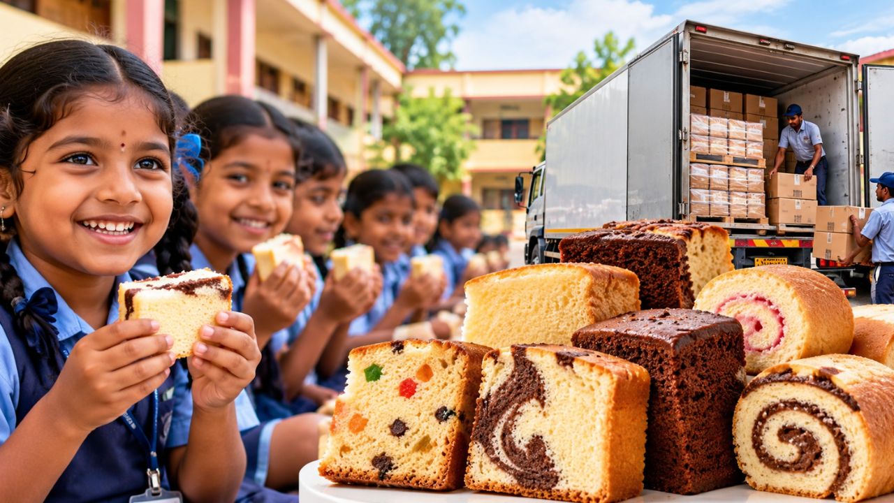 அரசுப் பள்ளி மாணவர்களுக்கு கேக்! 4 நிறுவனங்கள், ரூ.7.54 கோடி ஒப்பந்தம்!